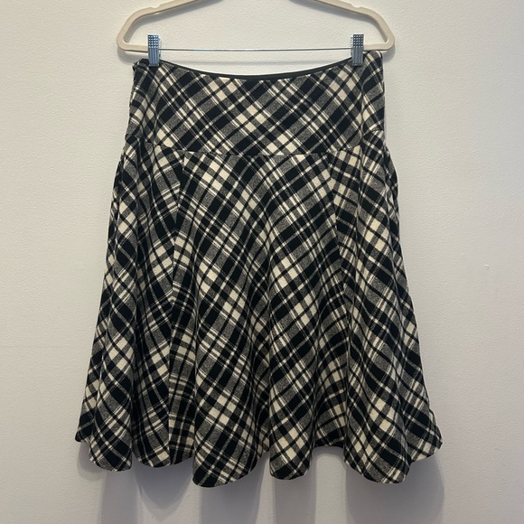 Wool Ralph Lauren Plaid Skirt - Picture 2 of 5
